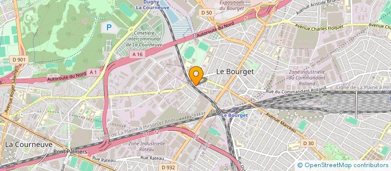 localisation de l'entreprise E.B KAD SARL à LE BOURGET