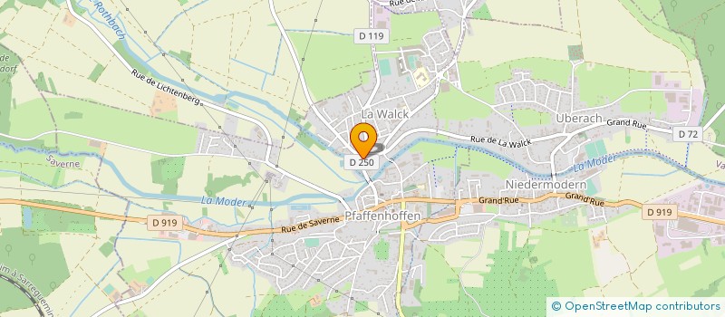 localisation de l'entreprise E.B.M.  VAL-DE-MODER