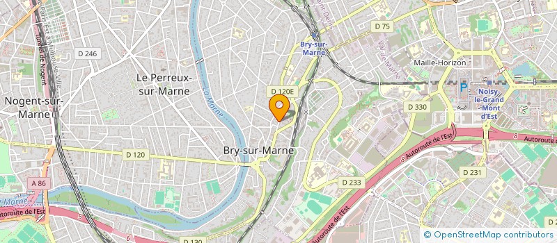 localisation de l'entreprise E B M C  BRY SUR MARNE