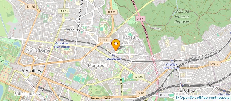 localisation de l'entreprise E B M M ECOLE BILINGUE M MONTESSORI à VERSAILLES