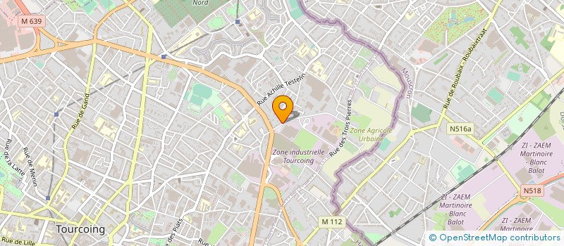 localisation de l'entreprise E.B.M.P & FILS  TOURCOING