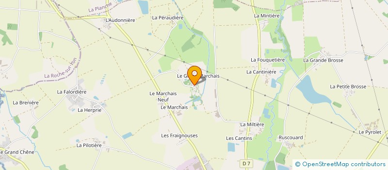 localisation de l'entreprise E.B. MACONNERIE à VIEILLEVIGNE