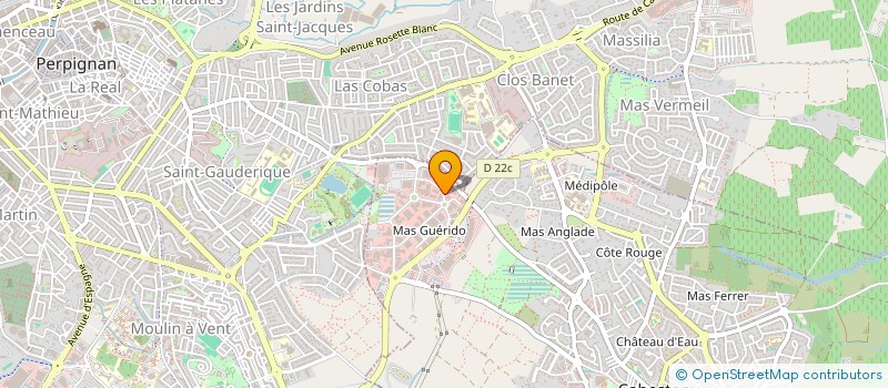 localisation de l'entreprise E.B.N. CUISINES  CABESTANY