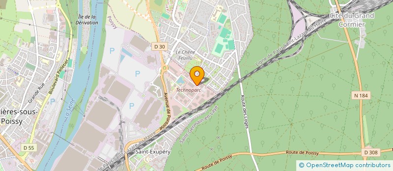 localisation de l'entreprise E.B.P à POISSY