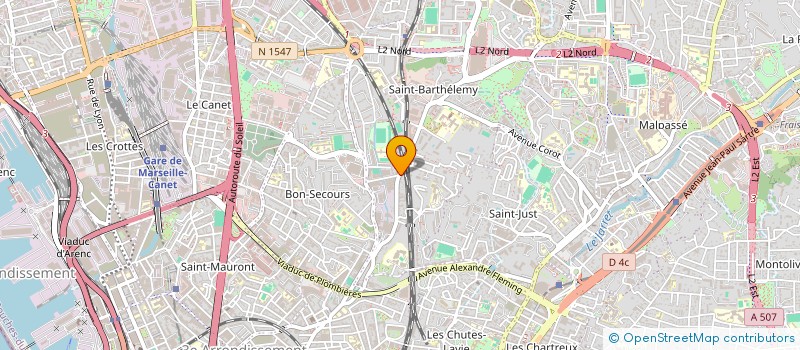 localisation de l'entreprise E.B.P. à MARSEILLE
