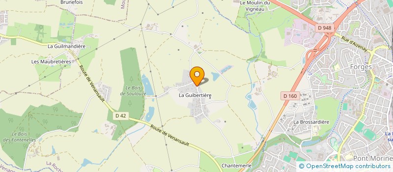 localisation de l'entreprise E B P  LA ROCHE-SUR-YON