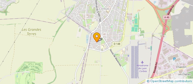 localisation de l'entreprise E.B.P.L. IMMO à CORBAS