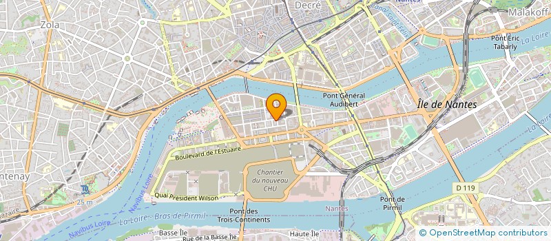 localisation de l'entreprise E & B PUBLICITE à NANTES