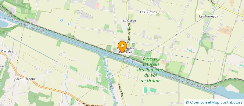 localisation de l'entreprise E.B.R.  ALLEX