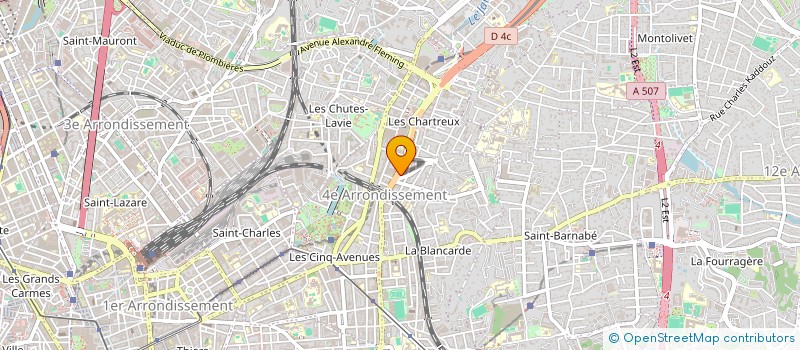 localisation de l'entreprise E B S à MARSEILLE