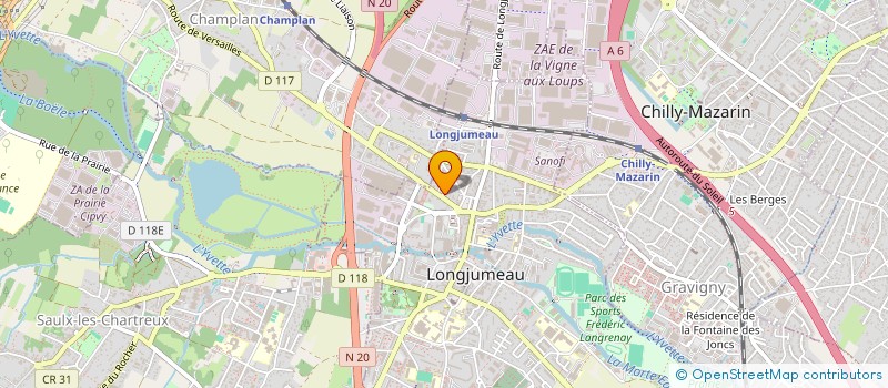 localisation de l'entreprise E.B.S. INFORMATIQUE à SAULX-LES-CHARTREUX