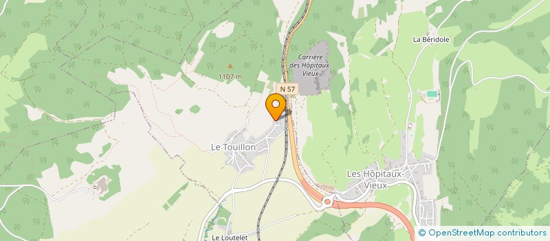 localisation de l'entreprise E.B.T. à TOUILLON-ET-LOUTELET