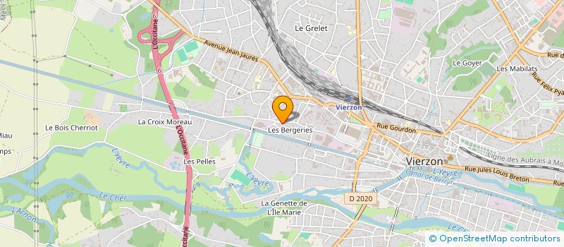 localisation de l'entreprise E.B.T EURL à VIERZON