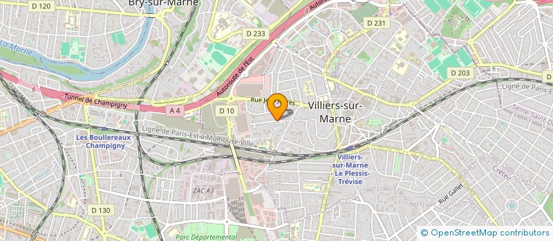 localisation de l'entreprise E B T R à VILLIERS-SUR-MARNE