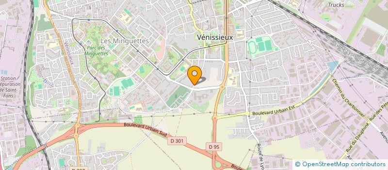 localisation de l'entreprise E B V  VENISSIEUX