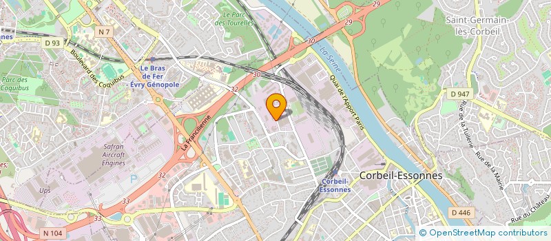 localisation de l'entreprise E-BAT à CORBEIL-ESSONNES