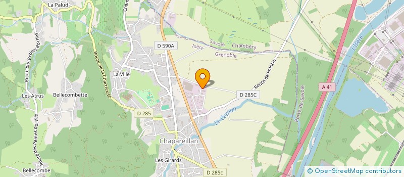 localisation de l'entreprise E-BAT - ETUDE DU BATIMENT  CHAPAREILLAN