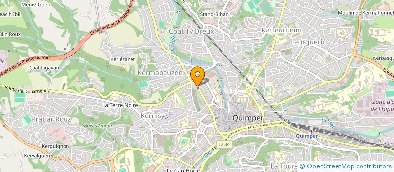 localisation de l'entreprise E.BATI29 à QUIMPER