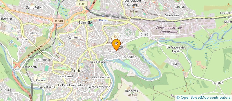 localisation de l'entreprise E BE à RODEZ