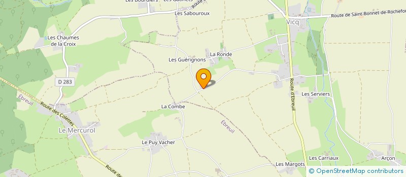 localisation de l'entreprise E-BIKE SIOULE à VICQ