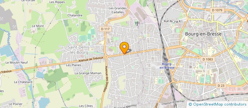 localisation de l'entreprise E. BOIS GYNECO à SAINT-DENIS-LES-BOURG