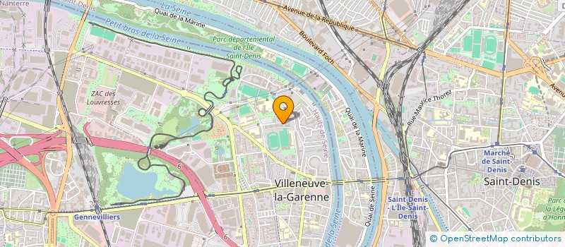 localisation de l'entreprise E-BORNE CONNECT à VILLENEUVE-LA-GARENNE