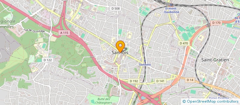 localisation de l'entreprise E-BOULANGE à SANNOIS