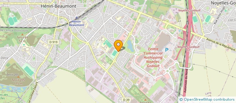 localisation de l'entreprise E BOX à HENIN-BEAUMONT