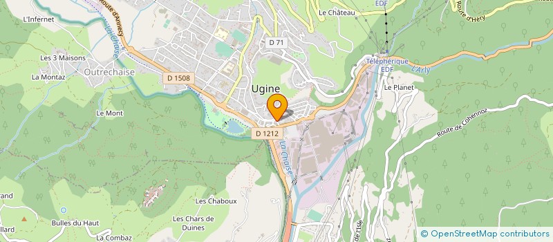 localisation de l'entreprise E.BOZKAN EURL à UGINE