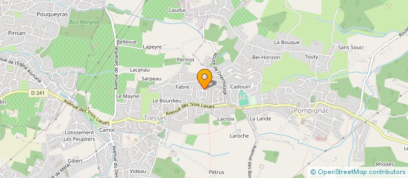 localisation de l'entreprise E-BRA CONSTRUCTION à TRESSES