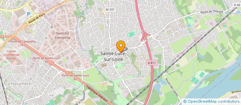 localisation de l'entreprise E.BRAUD44  SAINTE-LUCE-SUR-LOIRE