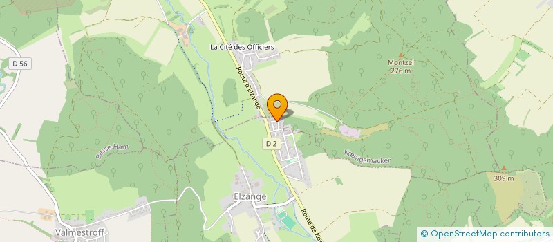 localisation de l'entreprise E-BURO  ELZANGE