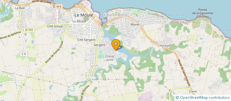 localisation de l'entreprise E BUSINESS CARAIBES à LE MOULE