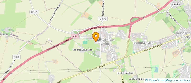 localisation de l'entreprise E-BUSINESS SCHOOL  BLAINVILLE-SUR-ORNE