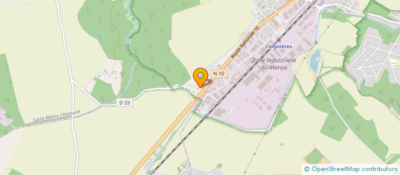 localisation de l'entreprise E.C.  COIGNIERES