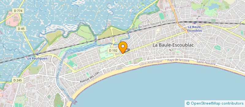 localisation de l'entreprise E & C  LA BAULE-ESCOUBLAC