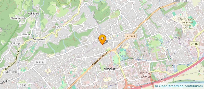 localisation de l'entreprise E.C  MEYLAN