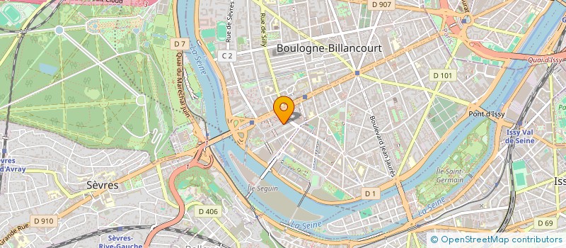localisation de l'entreprise E.C 92 à BOULOGNE-BILLANCOURT