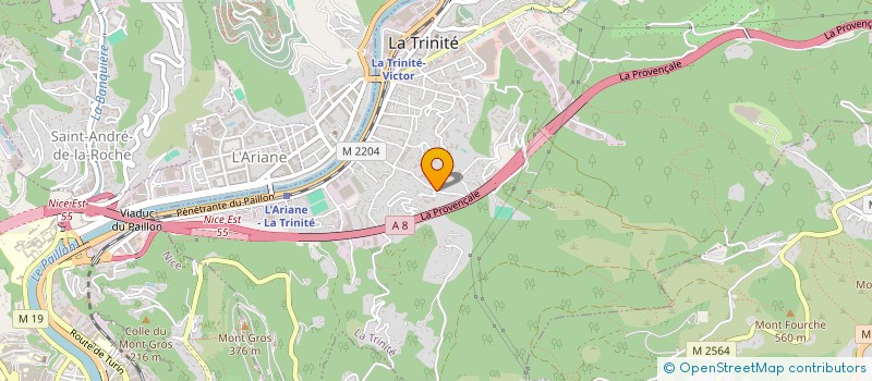 localisation de l'entreprise E.C.A 06 à LA TRINITE