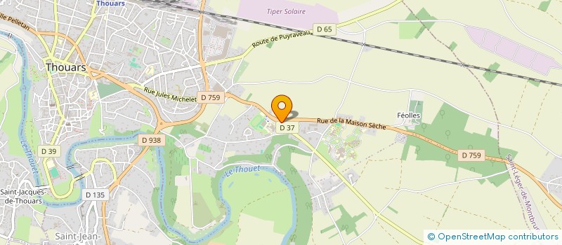 localisation de l'entreprise E.C.A.  THOUARS