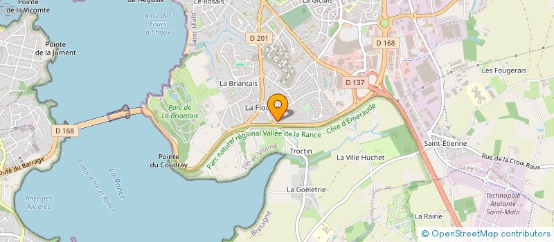 localisation de l'entreprise E.C.A.  SAINT-MALO