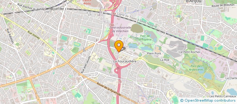 localisation de l'entreprise E.C.A  ANGERS