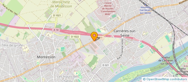 localisation de l'entreprise E.C.A CARRIERES  CARRIERES-SUR-SEINE