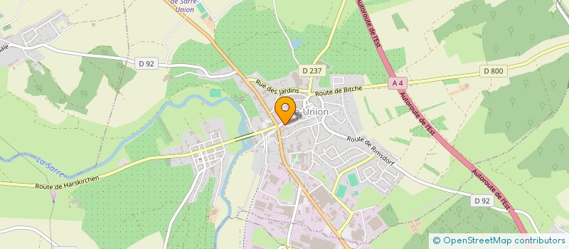 localisation de l'entreprise E C A CONDUITE ACTUELLE  SARRE-UNION