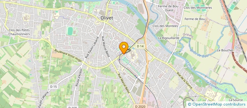 localisation de l'entreprise E.C.A. EXPERTISES ET CONSEILS EN ASSURANCE à OLIVET