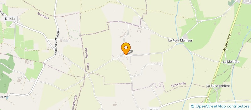 localisation de l'entreprise E.C.A. NORMANDIE  THIBERVILLE