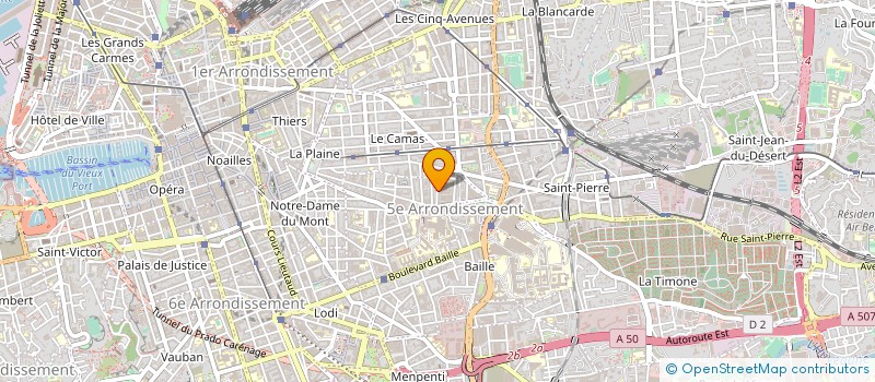 localisation de l'entreprise E.C. ALU MENUISERIE à MARSEILLE