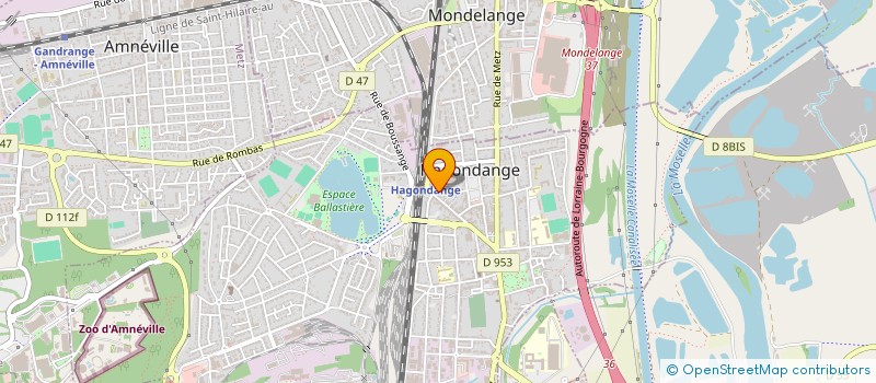 localisation de l'entreprise E C B à HAGONDANGE