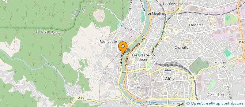 localisation de l'entreprise E.C.B à ALES