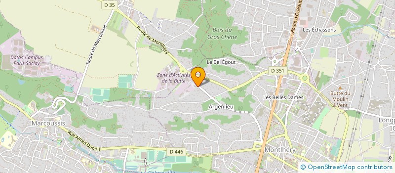 localisation de l'entreprise E.C.B.75 à MONTLHERY